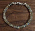 Bracciale di Labradorite — Rondelle 5mm | 18 cm