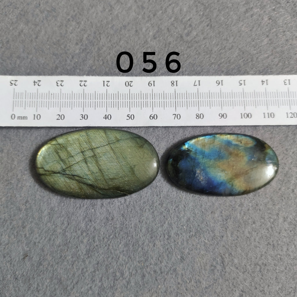 Natural Labradorite — Numbered Cabochon Lots | Various Shapes and Sizes