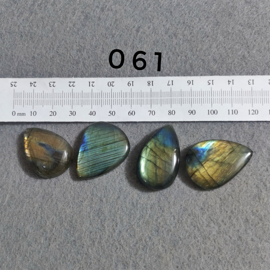Natural Labradorite — Numbered Cabochon Lots | Various Shapes and Sizes
