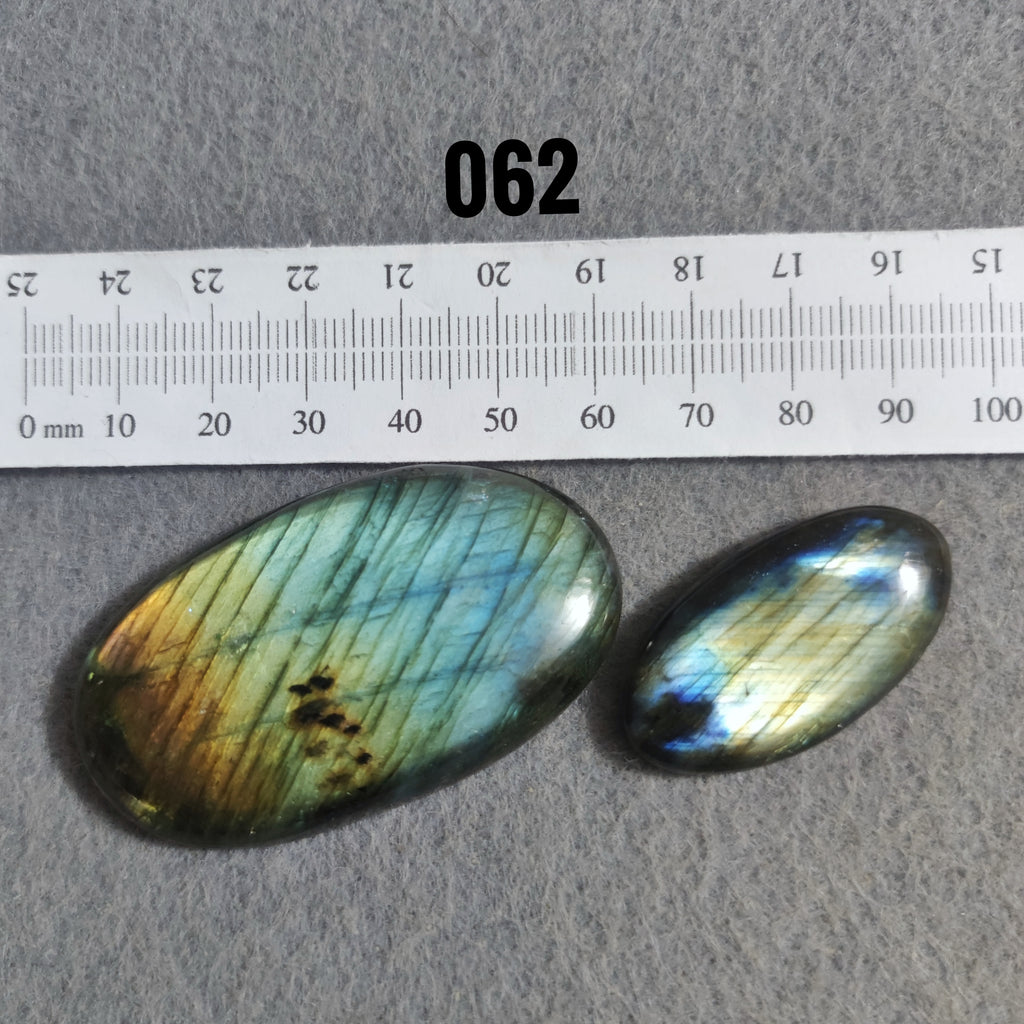 Natural Labradorite — Numbered Cabochon Lots | Various Shapes and Sizes