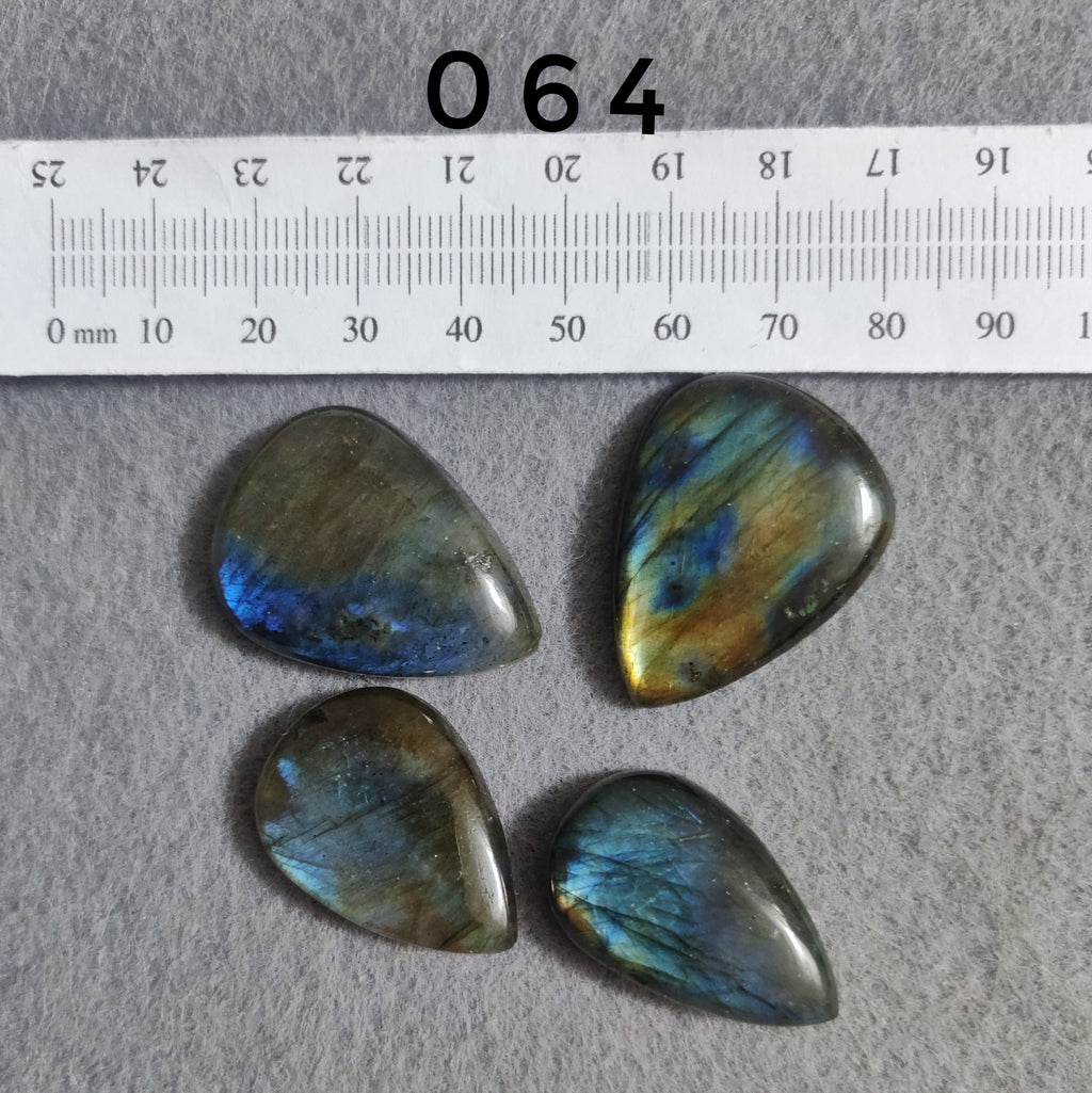 Natural Labradorite — Numbered Cabochon Lots | Various Shapes and Sizes
