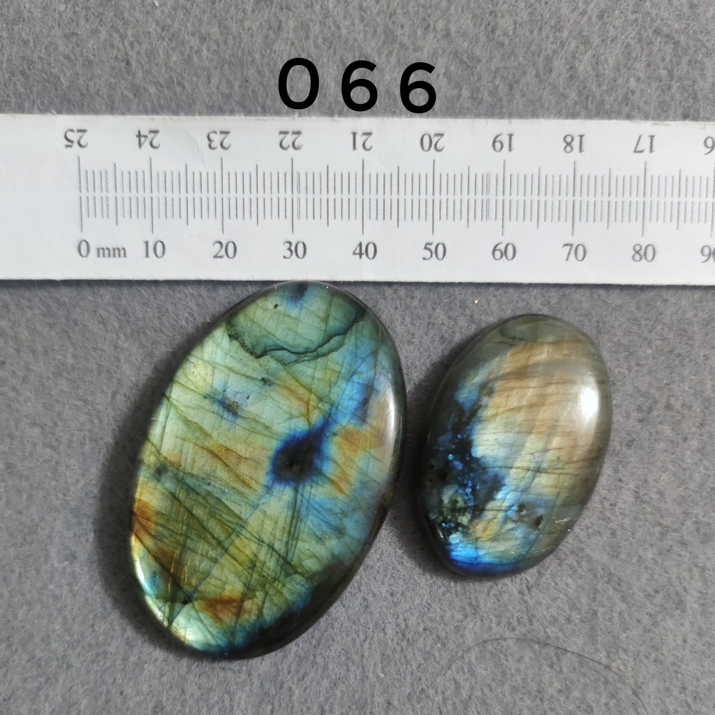 Natural Labradorite — Numbered Cabochon Lots | Various Shapes and Sizes