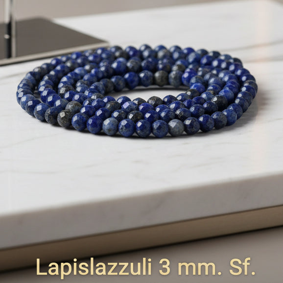 Natural Lapis Lazuli — Faceted Beads 2/3/4mm | Strand ~38 cm