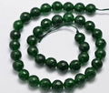 Natural Dark Green Jade — Faceted Beads 8mm | Strand ~37 cm
