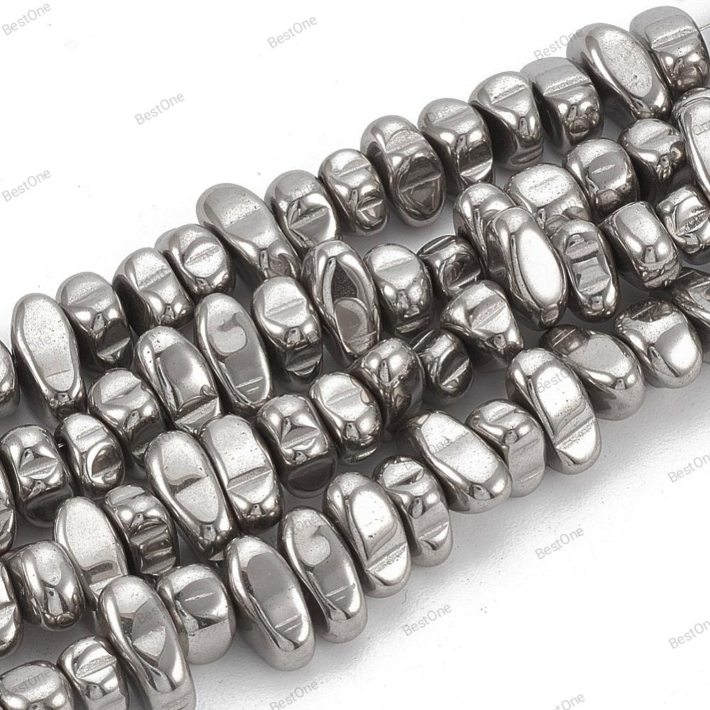 Hematite — Gold and Silver Nuggets | Strand ~38 cm