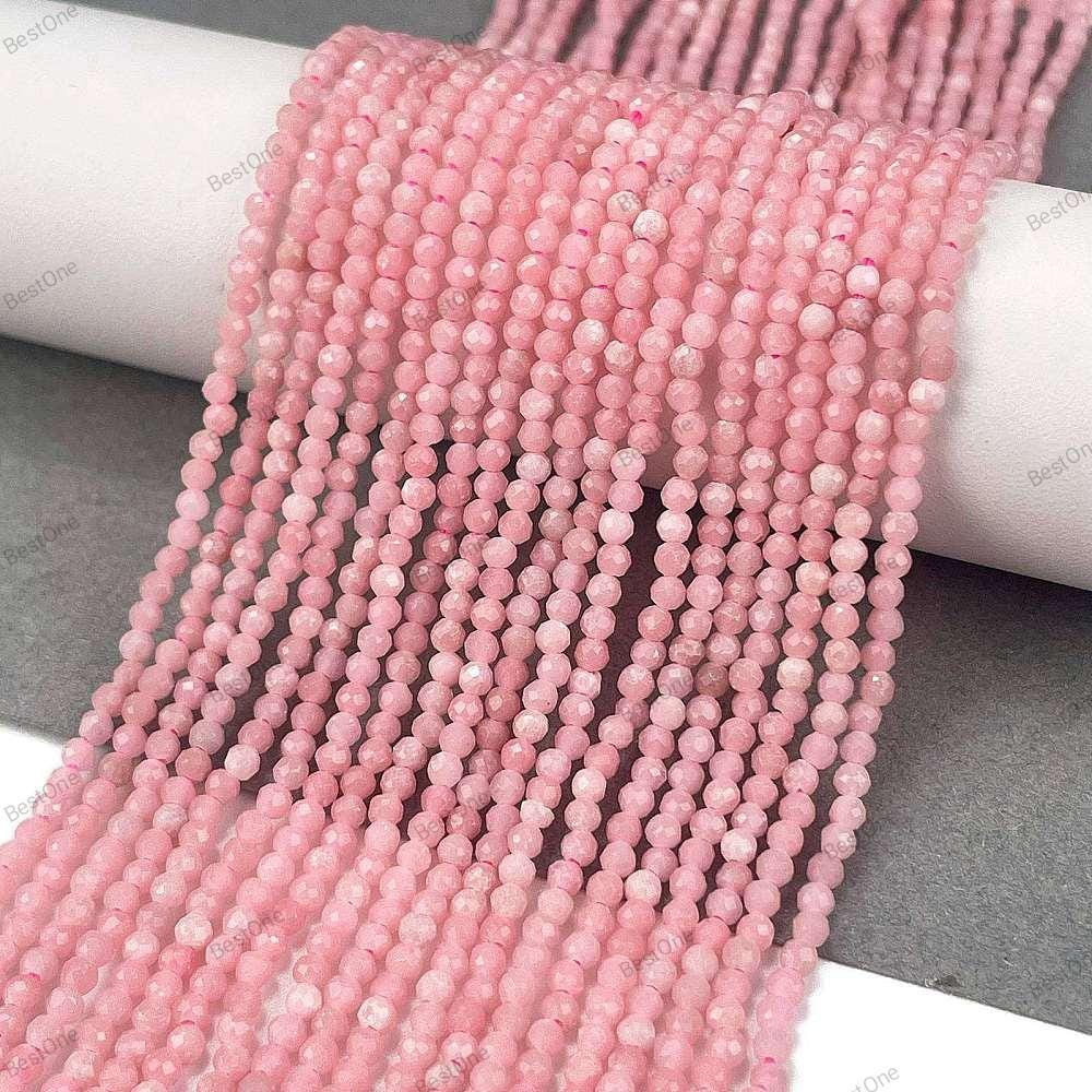 Natural Pink Opal — Faceted Beads 2mm | Strand ~38 cm
