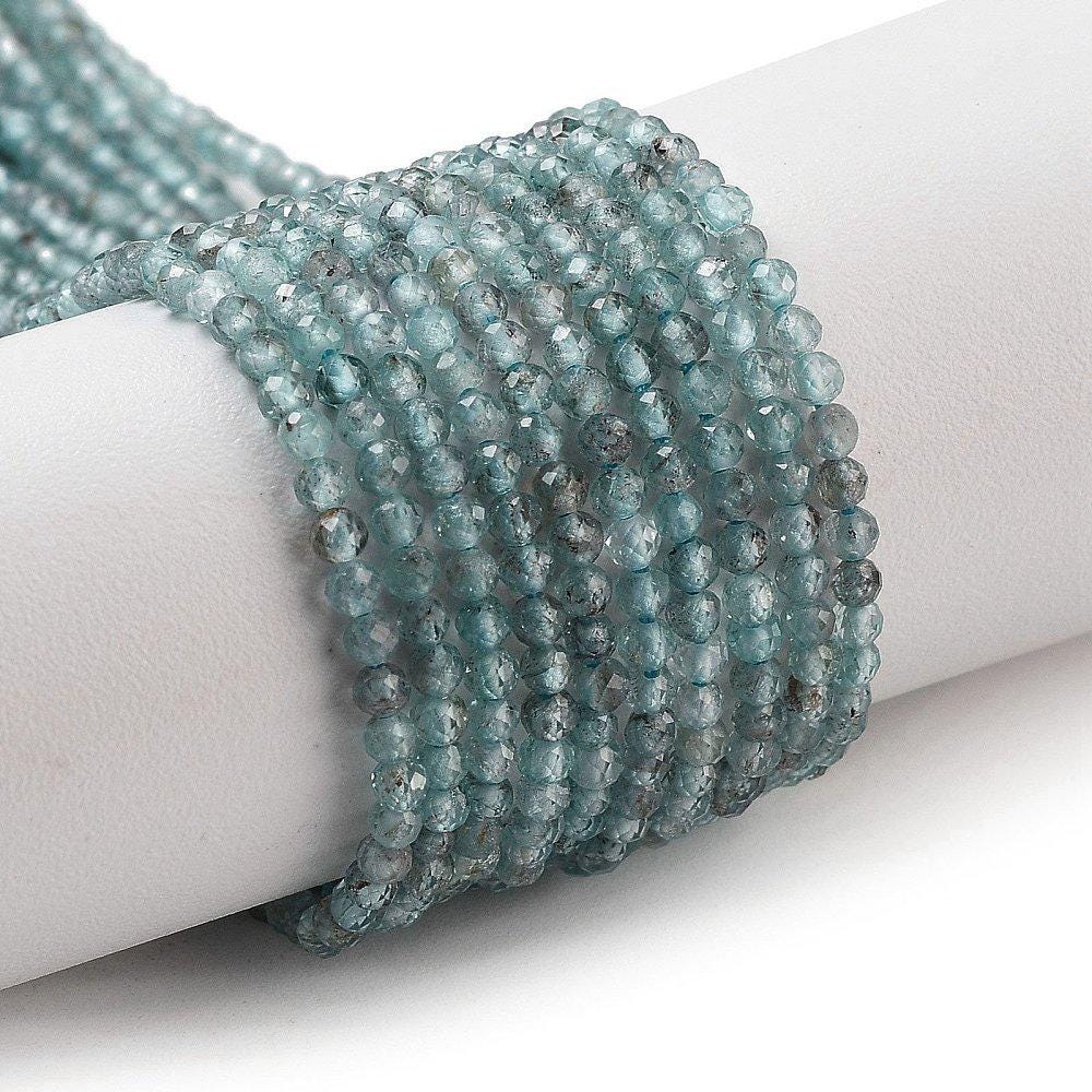 Natural Apatite — Faceted Beads 2mm | Strand ~38 cm