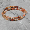 Natural Golden Jade Silk — Round Beads 4/6/8mm | Strand ~39 cm