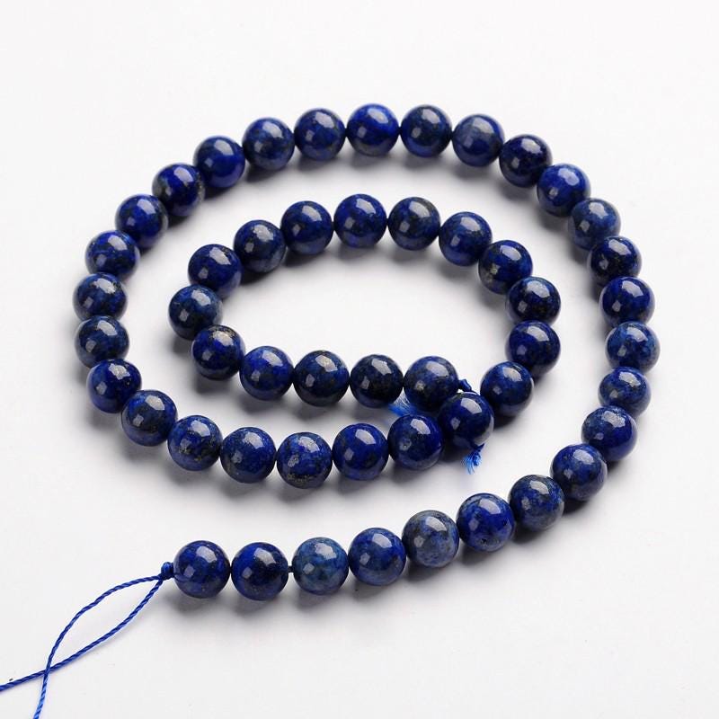 Lapis Lazuli - Beads 4 - 6 - 8 - 10 mm. - Strand 38 cm