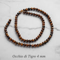 Natural Tiger's Eye — Round Beads 4/6/8/10mm | Strand ~38 cm