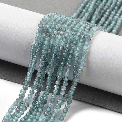 Natural Apatite — Faceted Beads 2mm | Strand ~38 cm