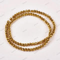 Hematite — Faceted Beads 2/3/4mm | Medium Gold | Strand ~40 cm