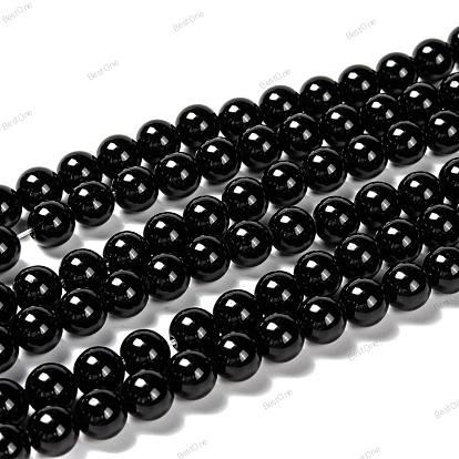 Natural Obsidian — Round Beads 3mm | Strand ~40 cm