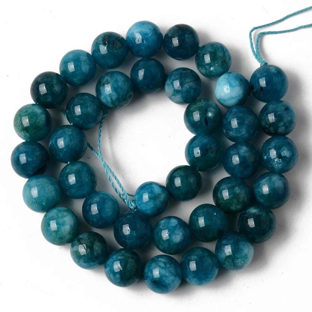 Natural Quartz — Round Beads 10mm | Apatite and Kunzite | Strand ~38 cm