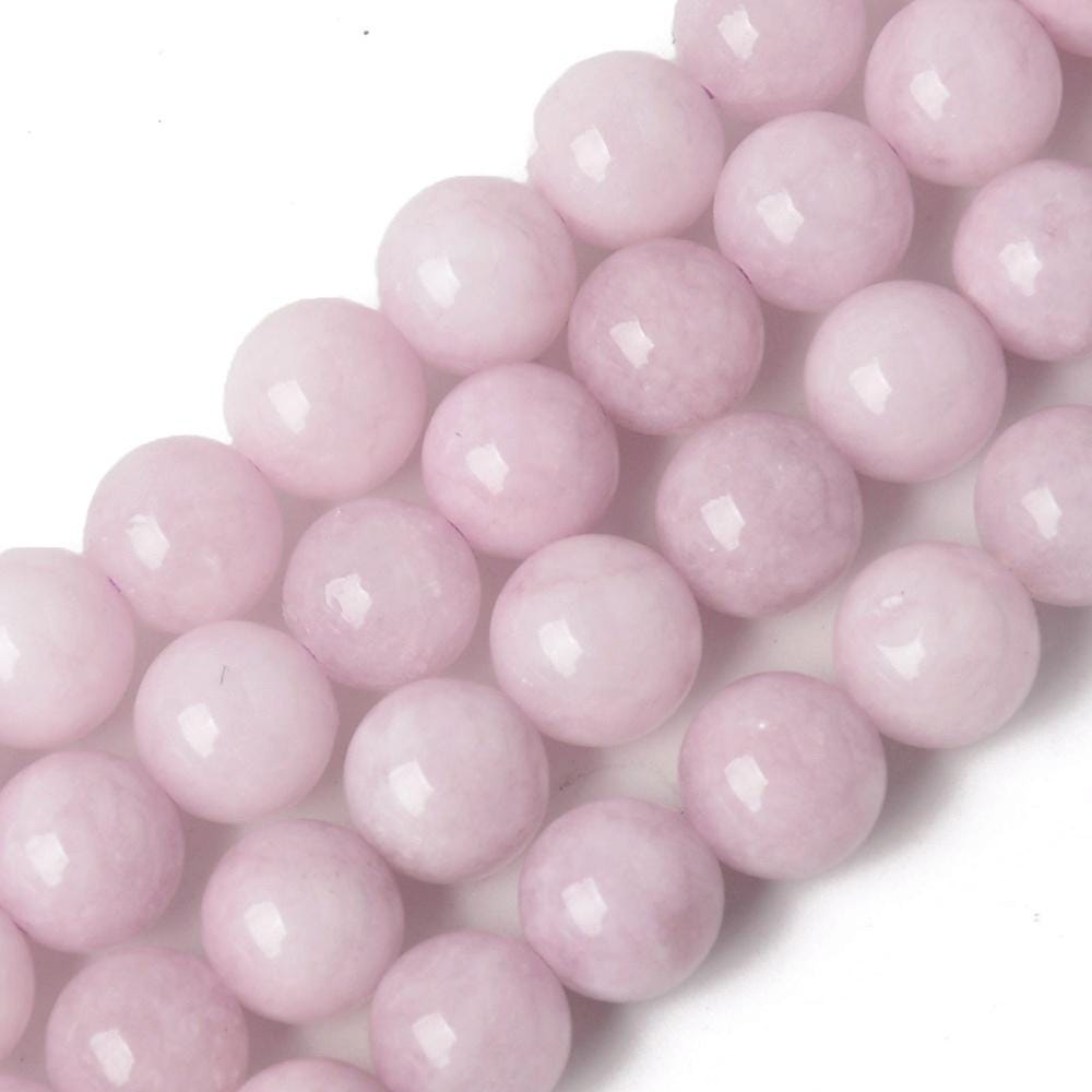 Natural Quartz — Round Beads 10mm | Apatite and Kunzite | Strand ~38 cm