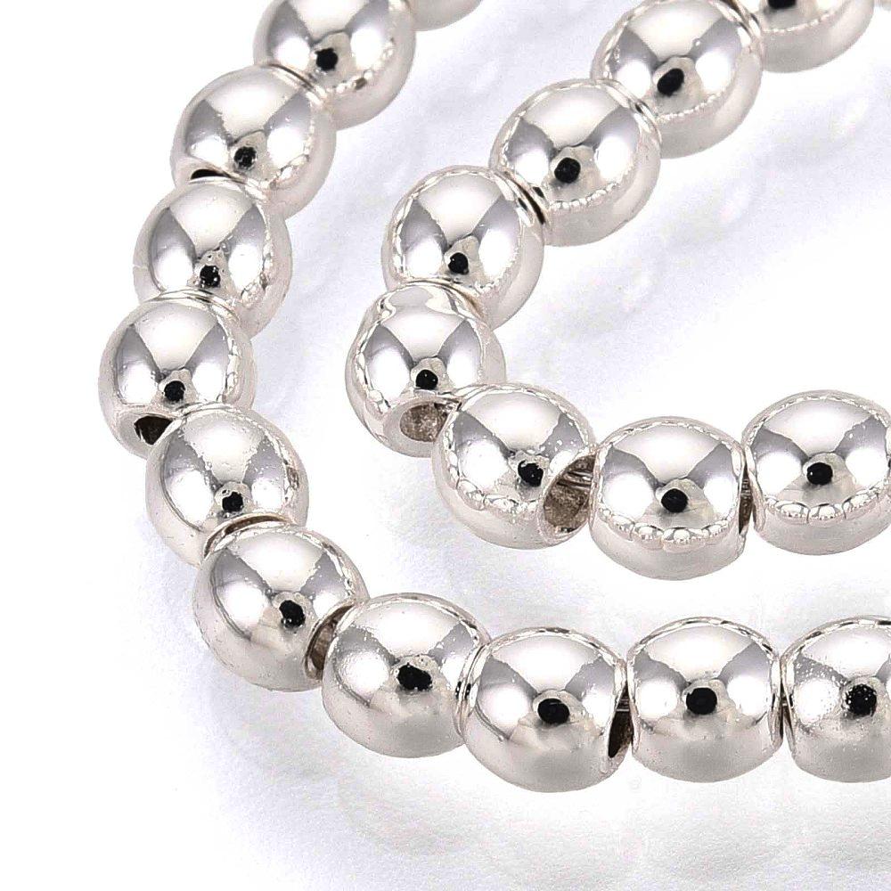 Hematite — Round Beads 2/3/4mm | Silver | Strand ~40 cm