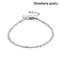 Braccialetti di Pietre Naturali Sfaccettate — 2mm | 18,5 cm