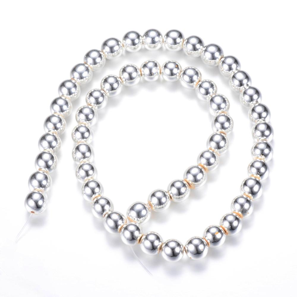 Hematite — Round Beads 2/3/4mm | Silver | Strand ~40 cm