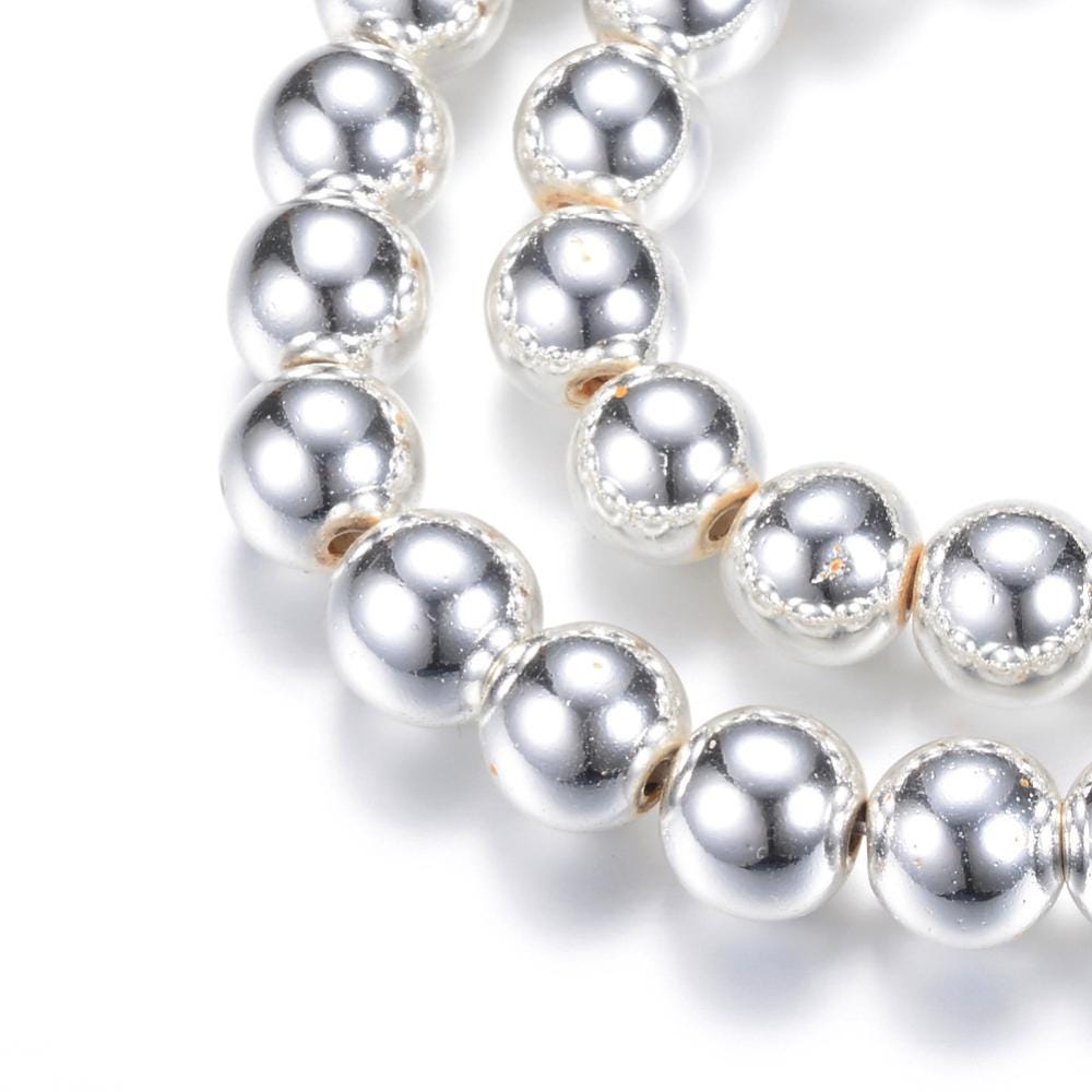 Hematite — Round Beads 2/3/4mm | Silver | Strand ~40 cm