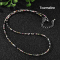 Faceted Natural Stone Necklaces — 2mm | 40 cm