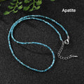 Faceted Natural Stone Necklaces — 2mm | 40 cm