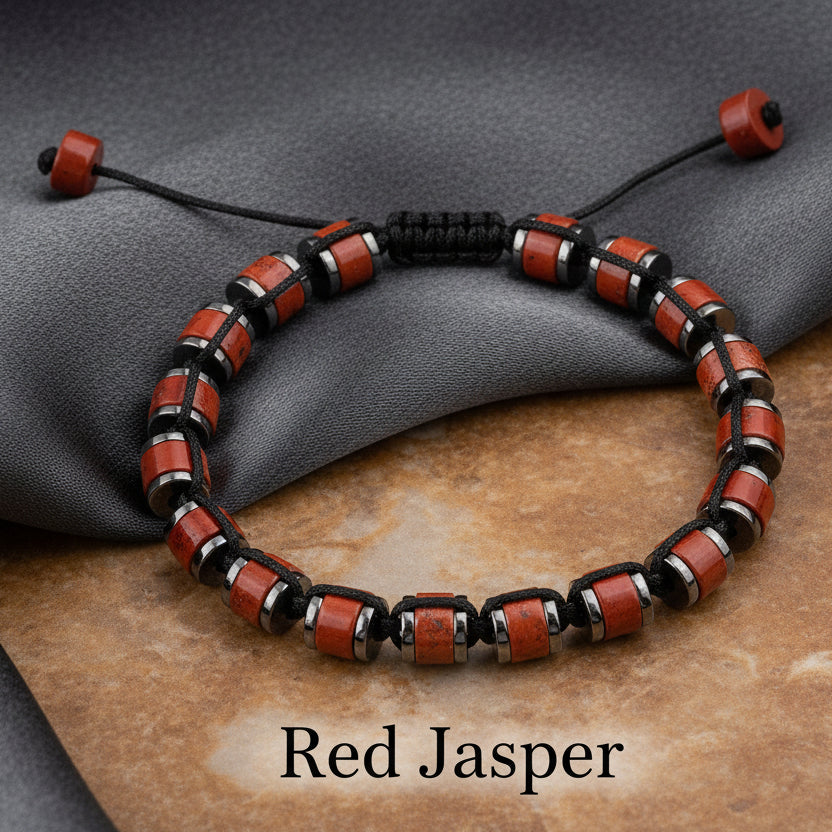 Bracciali Regolabili di Pietre Naturali — Rondelle 6mm | 15-22 cm
