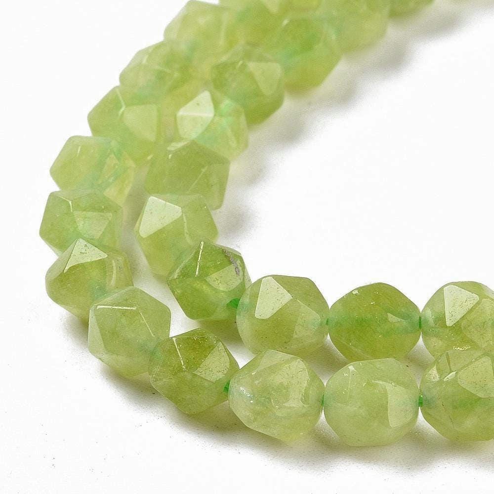 Quartz — Faceted Beads 8mm | Marine Blue, Steel Blue, Plum, Sandy Brown, Yellow Green