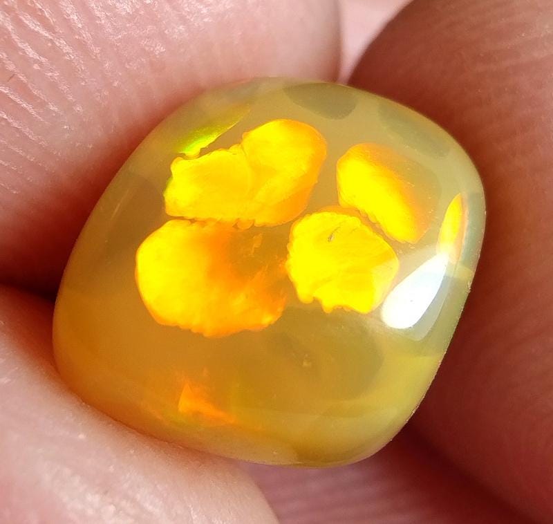 Natural Ethiopian Welo Opal — Honeycomb Freeform 3.25 ct.