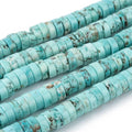 Natural Magnesite — Turquoise Rondelle 6x3 / 8x3mm | Strand ~39 cm
