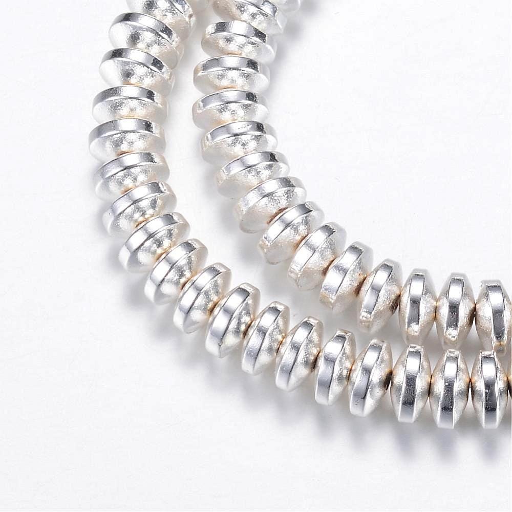 Hematite — Rondelle 4x2mm | Dark Gold, Light Gold, Rose Gold, Golden, Platinum, Silver | Strand ~40 cm