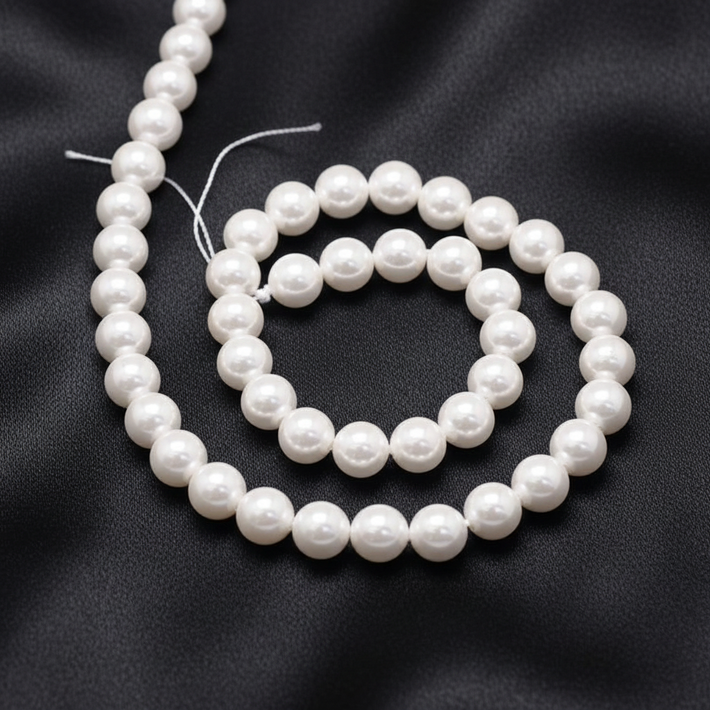 Natural Mother of Pearl Beads - Shell Pearls - 4 - 6 - 8 - 10 mm