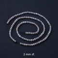 Labradorite - Faceted beads 2 - 3 - 3.5 - 4 mm - Strand 40 cm