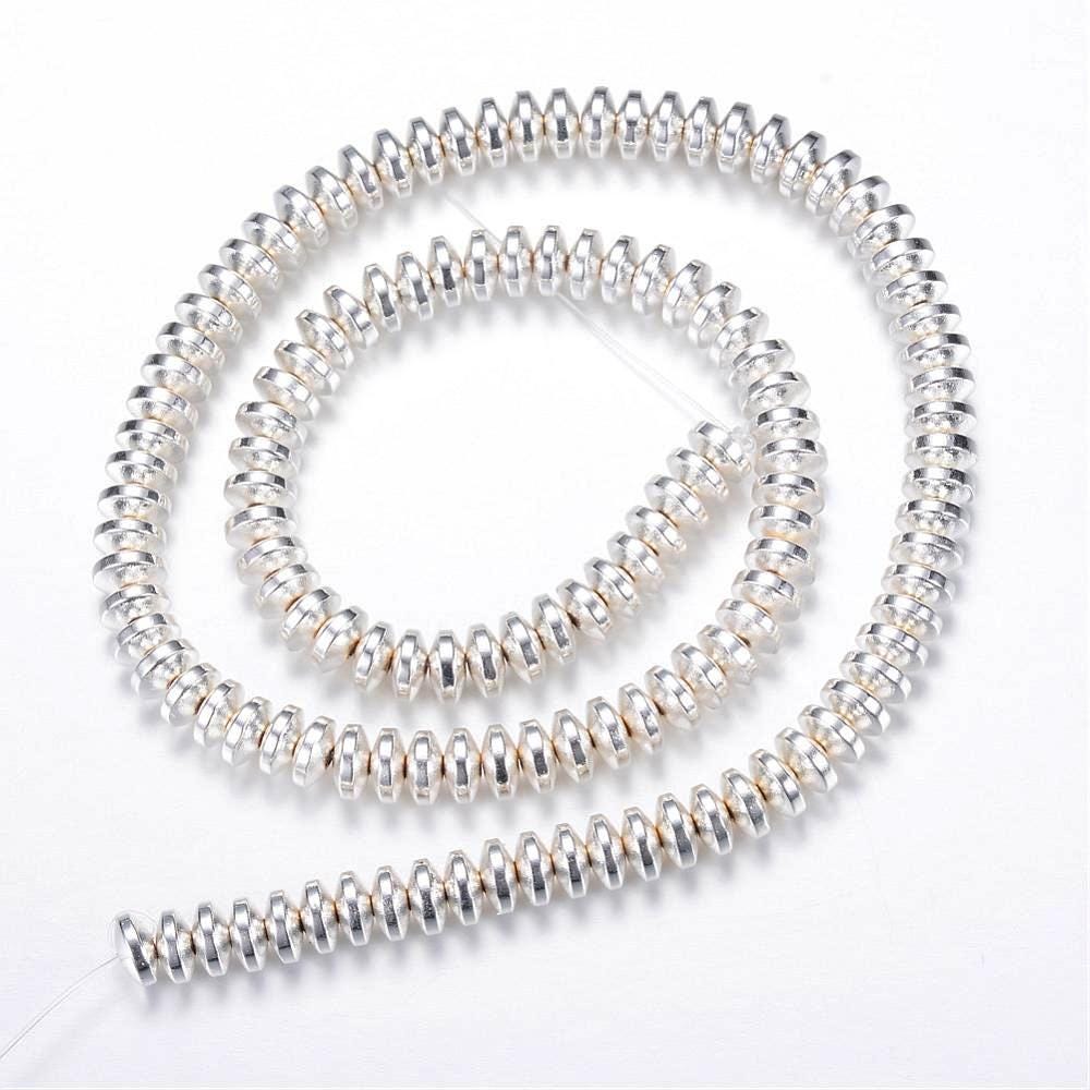 Hematite — Rondelle 4x2mm | Dark Gold, Light Gold, Rose Gold, Golden, Platinum, Silver | Strand ~40 cm