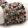 Faceted Natural Stones 4 mm.