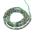 Natural African Turquoise — Faceted Beads 2/3/4mm | Strand ~38 cm