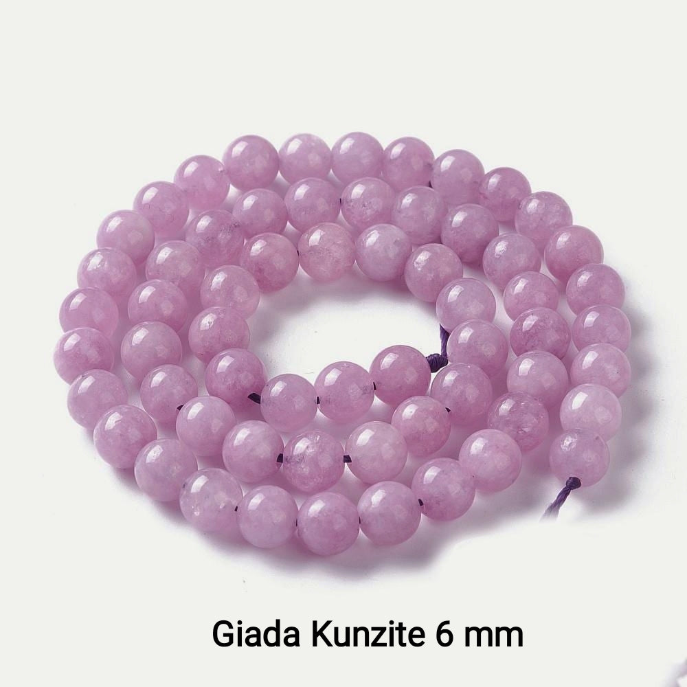 Natural Jade — Round Beads 6mm | Various Colours | Strand ~37.5 cm