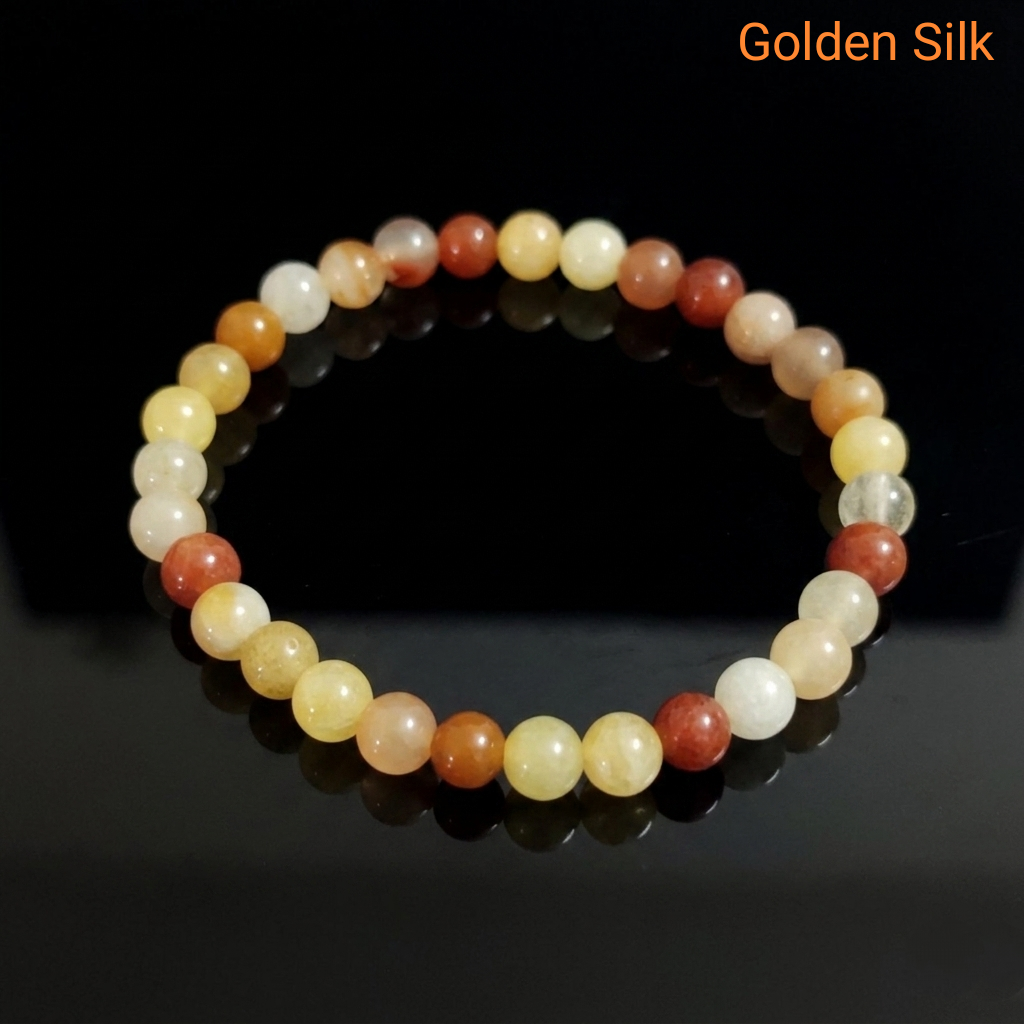 Bracciale di Giada colori vari — Sfere 6mm | 18-19 cm