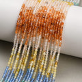Agata Multicolori — Colori sfumati — Perline Sfaccettate 2mm | Filo ~39 cm