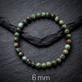 Bracciale di Turchese Africano (Diaspro) — Sfere 6/8/10mm | 18-22 cm