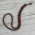 Natural Mahogany Obsidian — Round Beads 4/6/8/10mm | Strand ~38 cm