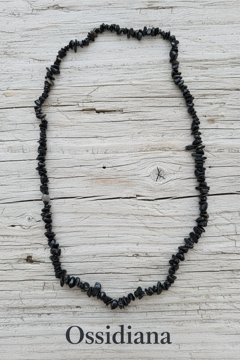 Collana Chips di Pietre Naturali — Ametista, Amazzonite, Fluorite, Lapislazzuli e molte altre | 80 cm