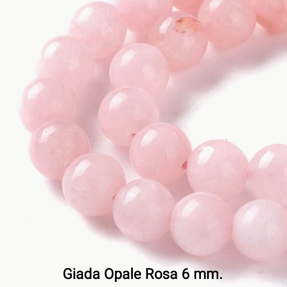 Natural Jade — Round Beads 6mm | Various Colours | Strand ~37.5 cm