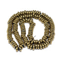 Ematite — Rondelle 6x2mm | Oro, Platino | Filo ~40 cm