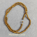 Ematite — Perline Sfaccettate 3mm | Medium Gold, Rose Gold | Filo ~40 cm
