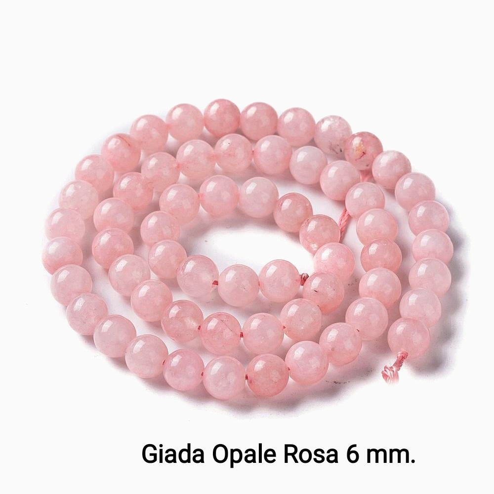 Natural Jade — Round Beads 6mm | Various Colours | Strand ~37.5 cm
