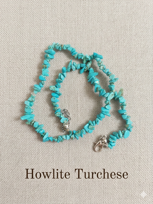 Collier de perles chips en pierres naturelles — Apatite, Fluorite, Obsidienne et autres | 40 cm