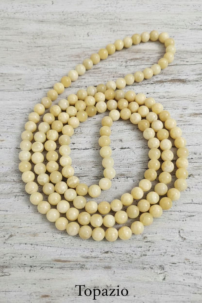 Long Necklace in 100% Natural Jade — 8mm Beads | Various Colors
