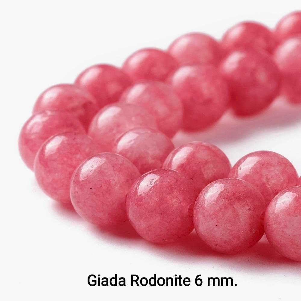 Natural Jade — Round Beads 6mm | Various Colours | Strand ~37.5 cm
