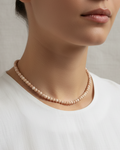 Collana di Diaspro Netstone Rosso — Perline Tonde 6mm | 45 cm