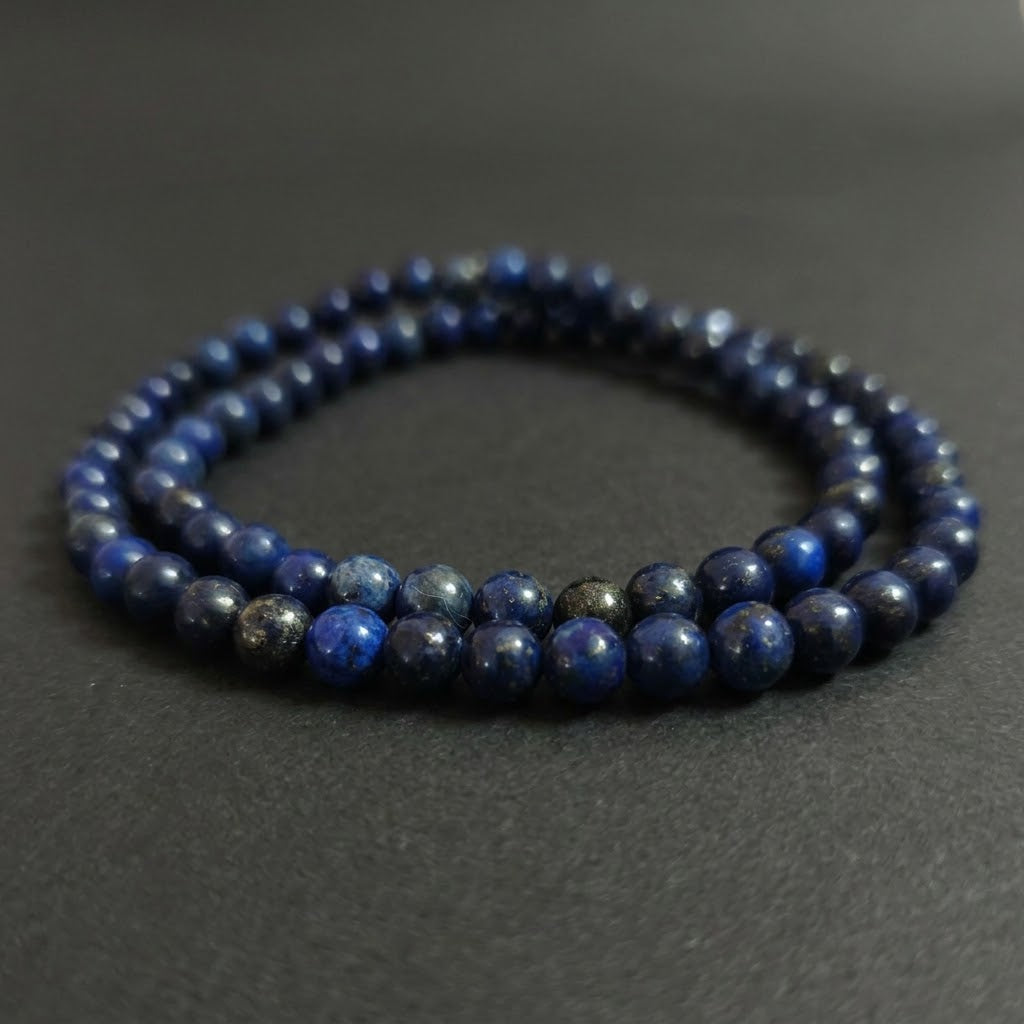 Collana di Lapislazzuli — Sfere 6mm | 40, 45 o 50 cm